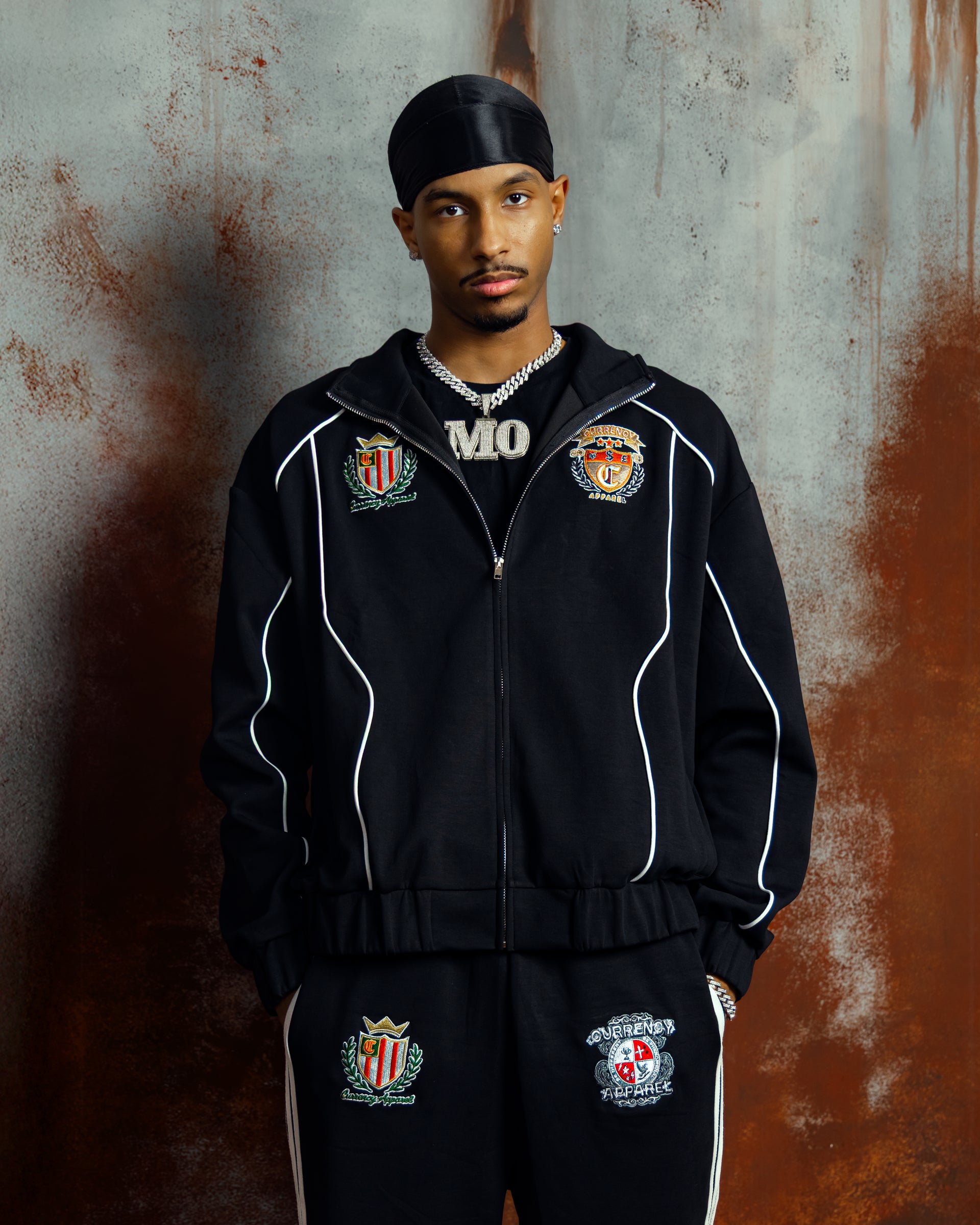 Royal Emblem Tracksuit- Black