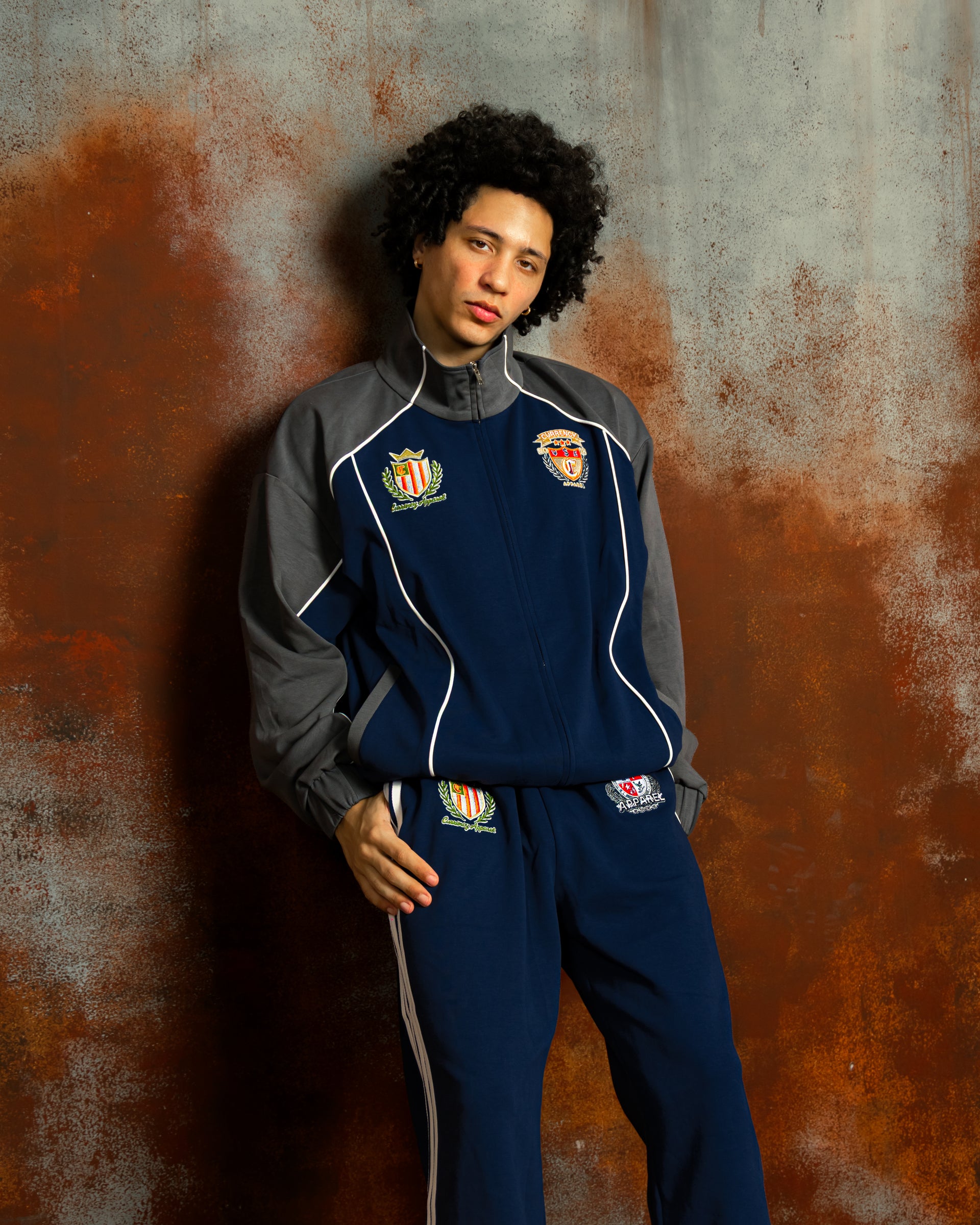 Royal Emblem Tracksuit- Navy Blue