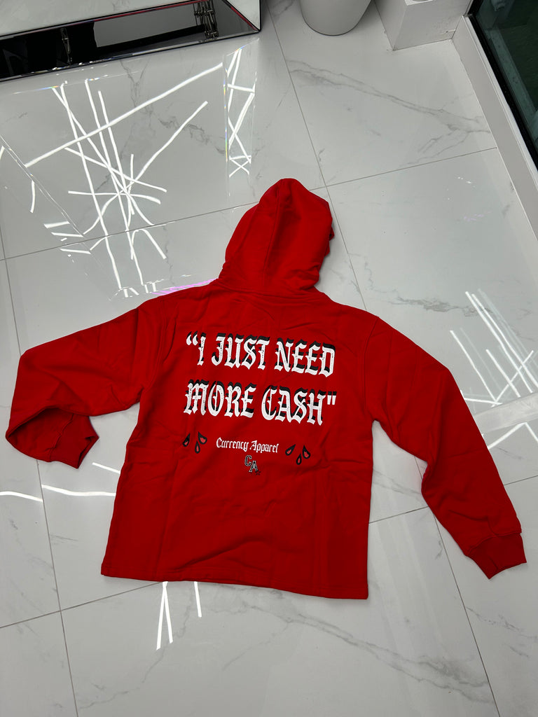 More Cash- Red Jogging Suit