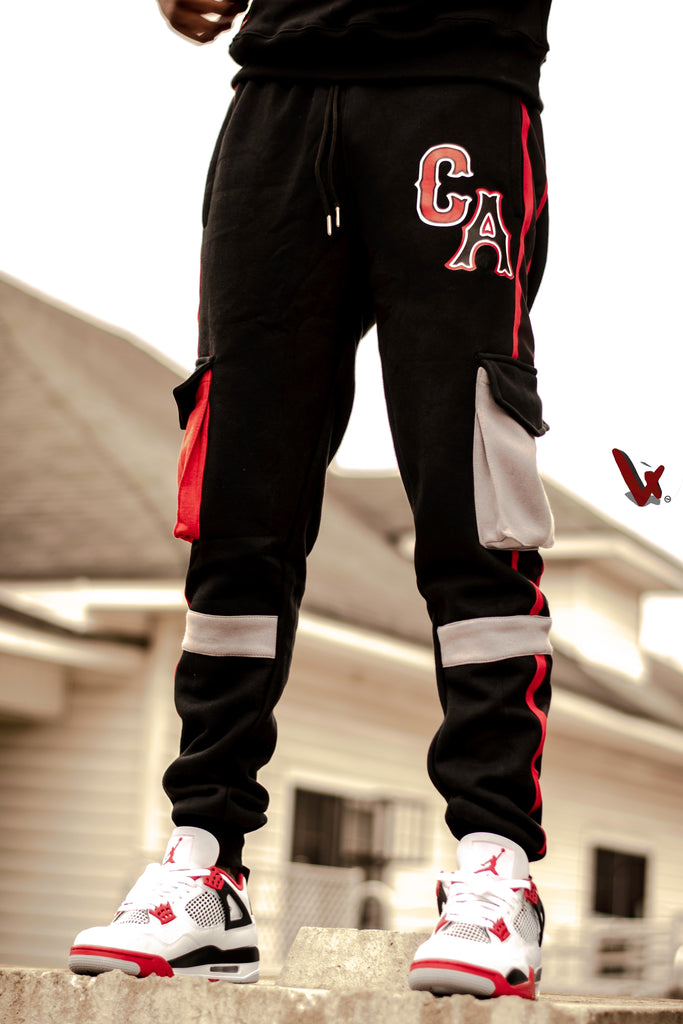 Profit Murder Hornet-Jogging Suit (Black/ Red/Grey)