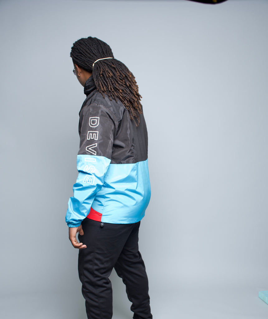 Stay Rich blk/blue/red- Windbreaker