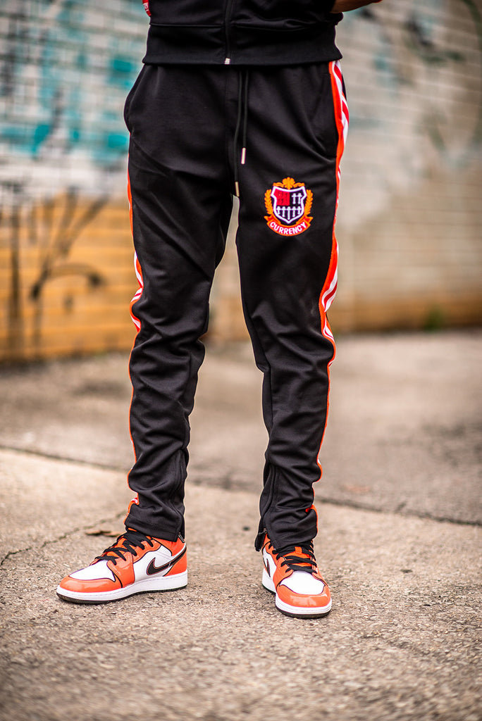 Royalty Tracksuit-Blk/Red/Orange