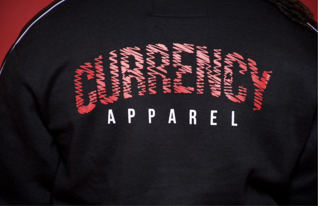 Black/Red/- Currency Crewneck Sweater