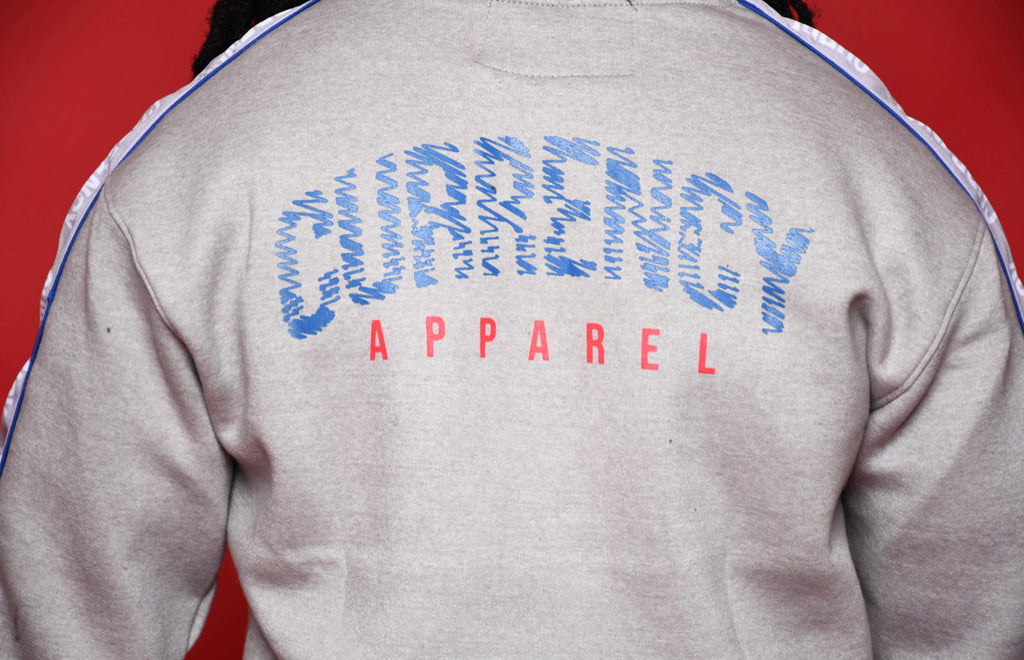 Grey/Blue/ Red- Currency Sweatshirt