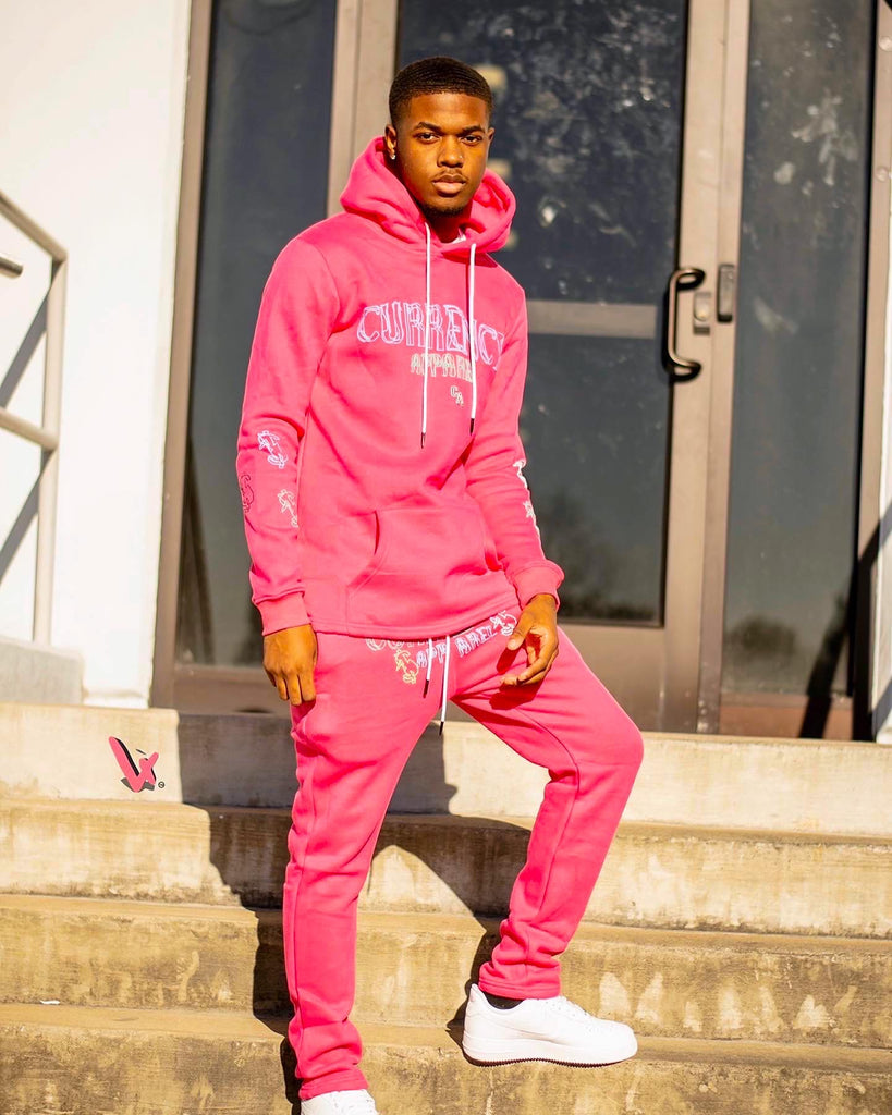 Color deals pink hoodie