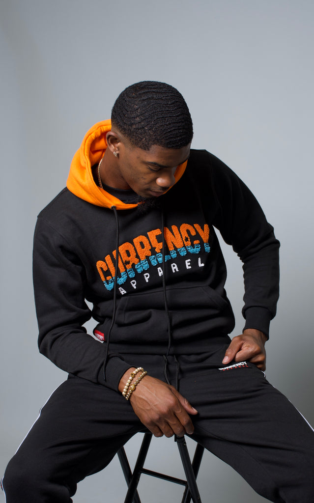 Orange/Black- Hoodie